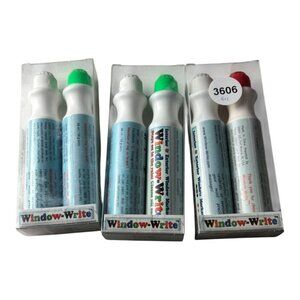 Window Write‎ Marker Set 3 Packs Non-Toxic Interior/Exterior Tool 11mm Tip